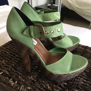 Steve Madden Leather Platform Heels